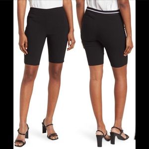 NWT $79 ELLEN TRACY SLIM FIT BLACK BERMUDA Pull On Shorts Women’s Sz Medium